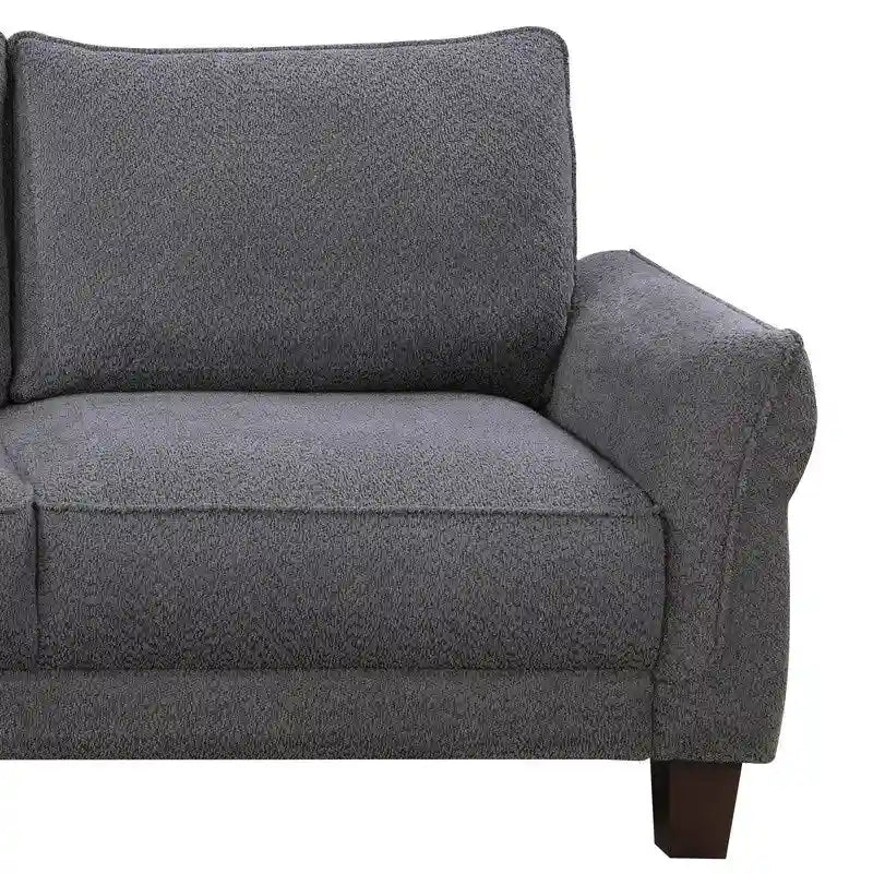 Sofá seccional ancho Belle Sherpa 96 con chaise longue a la izquierda