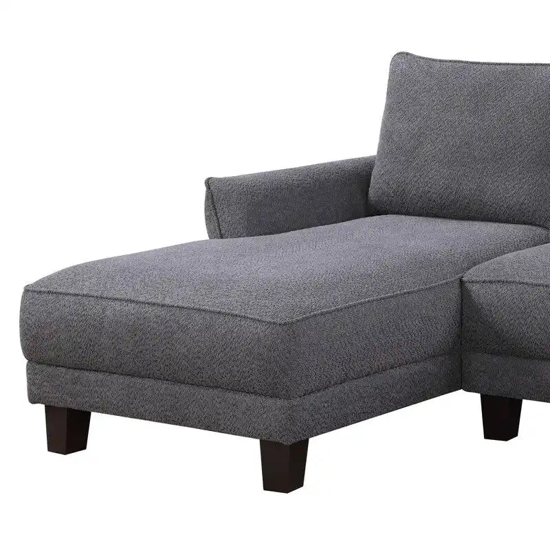 Sofá seccional ancho Belle Sherpa 96 con chaise longue a la izquierda