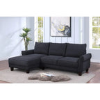 Sofá seccional ancho Belle Sherpa 96 con chaise longue a la izquierda