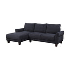 Sofá seccional ancho Belle Sherpa 96 con chaise longue a la izquierda