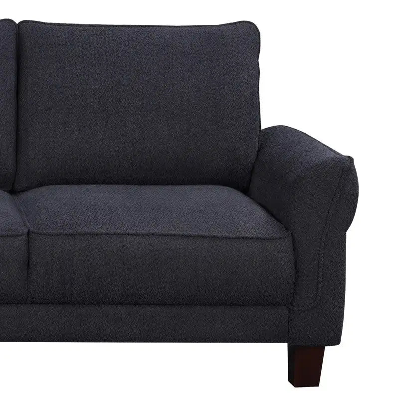 Sofá seccional ancho Belle Sherpa 96 con chaise longue a la izquierda