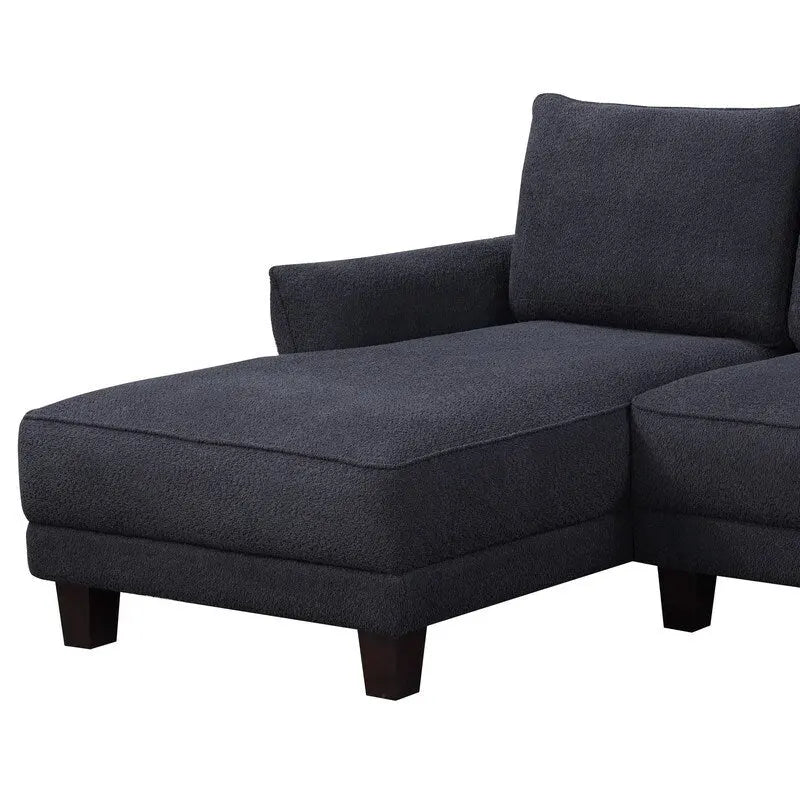 Sofá seccional ancho Belle Sherpa 96 con chaise longue a la izquierda